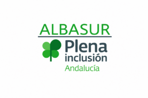 Logo de Albasur Plena Inclusión Andalucía, entidad colaboradora en prácticas profesionales del Grado Superior de Integración Social a Distancia de la UFV.