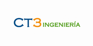 Logo de CT3 Ingeniería, empresa colaboradora en prácticas profesionales del ciclo de Desarrollo de Aplicaciones Multiplataforma (DAM) de FP Superior UFV.