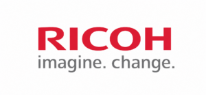 Logo de Ricoh, empresa colaboradora en prácticas profesionales del ciclo de Administración de Sistemas Informáticos en Red (ASIR) de FP Superior UFV.