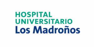 Logo del Hospital Universitario Los Madroños, empresa colaboradora en prácticas profesionales del ciclo IPDMN de FP Superior UFV.