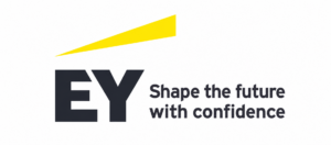 Logo de EY, empresa colaboradora en prácticas profesionales del Curso de Especialización en Ciberseguridad en Entornos de las Tecnologías de la Información de FP Superior UFV.