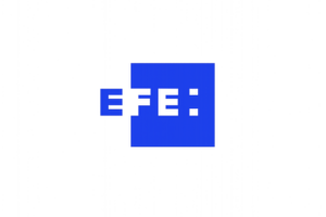 Logo de EFE, empresa colaboradora en prácticas profesionales del ciclo RPAE de FP Superior UFV.