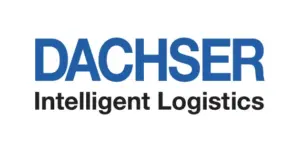 Logo de DACHSER, empresa colaboradora en prácticas profesionales del ciclo de Administración de Sistemas Informáticos en Red (ASIR) de FP Superior UFV.