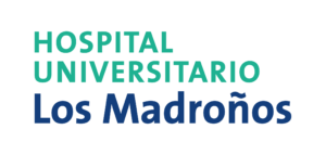 Logo del Hospital Universitario Los Madroños, empresa colaboradora en prácticas profesionales del ciclo IPDMN de FP Superior UFV.