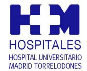 Logo de HM Hospitales Universitario Madrid Torrelodones, empresa colaboradora en prácticas profesionales del ciclo IPDMN de FP Superior UFV.