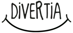 Logo de Divertia, empresa colaboradora en prácticas profesionales del ciclo EDI de FP Superior UFV.