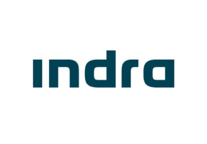Logo de Indra, empresa colaboradora en prácticas profesionales del ciclo de Desarrollo de Aplicaciones Multiplataforma (DAM) de FP Superior UFV.